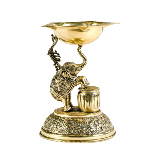Brass Elephant Deepak