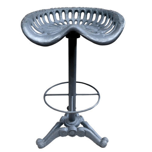 Adjustable Iron Tractor Seat Stool