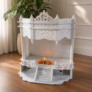 White Marble Temple with Ladder
