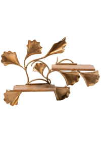 Golden Two Leaf Shelf