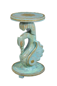 White Washed Duck Accent Table