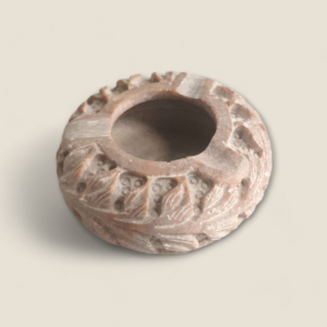 Carved Marble Candle Holder