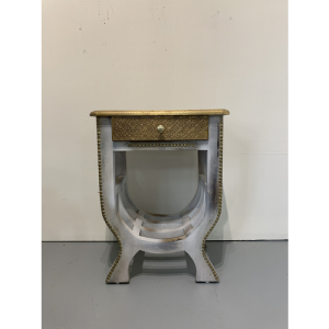 Grey Wooden Side Table (One Drawer)