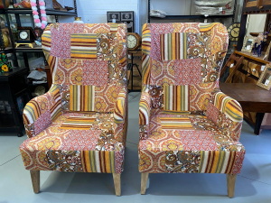 Royal Armchair (Set of 2)-Peach