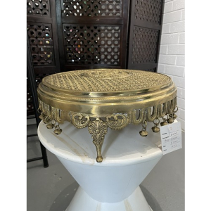 Round Brass Chowki