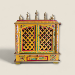 Golden Hand Painted Temple with Doors