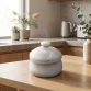 White Marble Lidded Jar